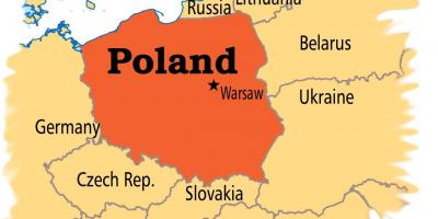 Poloniako hiriburua mapa