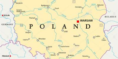 Varsovian kokapena munduko mapa