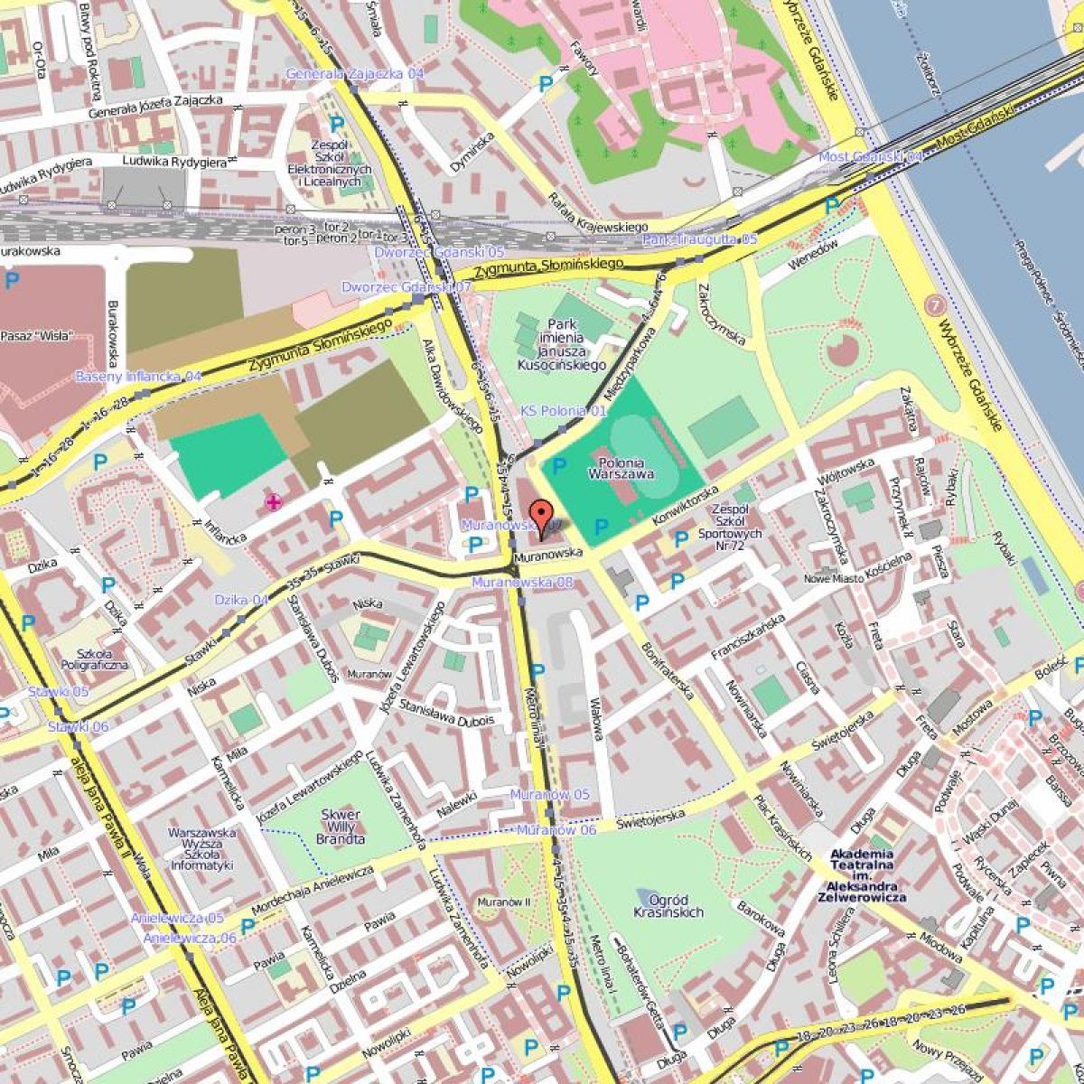 Mapa zaharra, Varsovia, polonia
